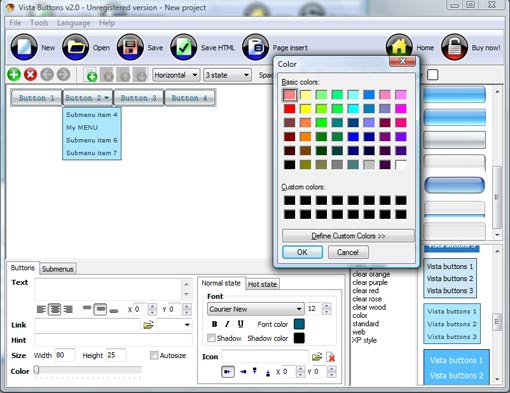 Mouseover List ScreenShot