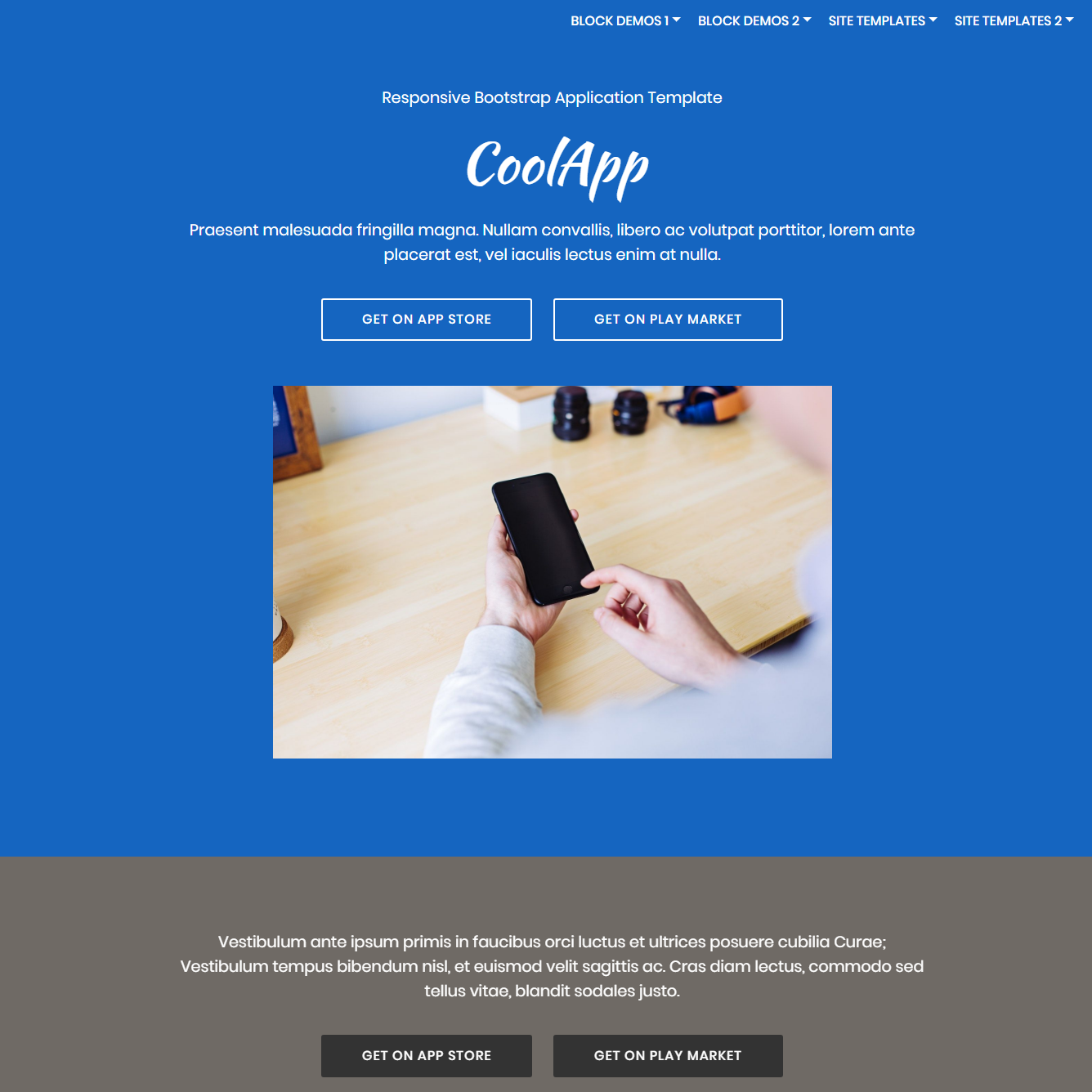 Free Download Bootstrap Application Themes
