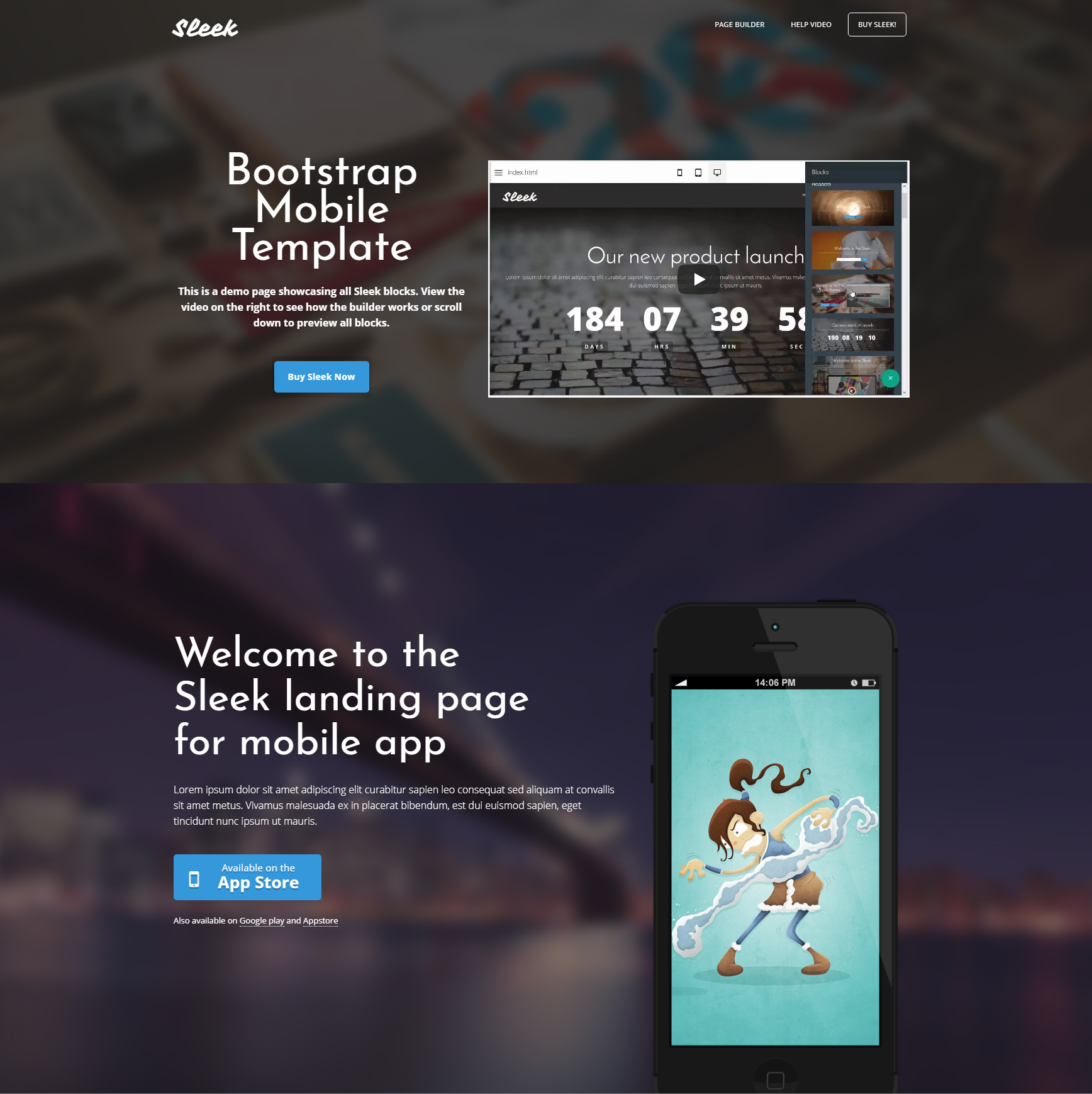 HTML5 Bootstrap Mobile Templates