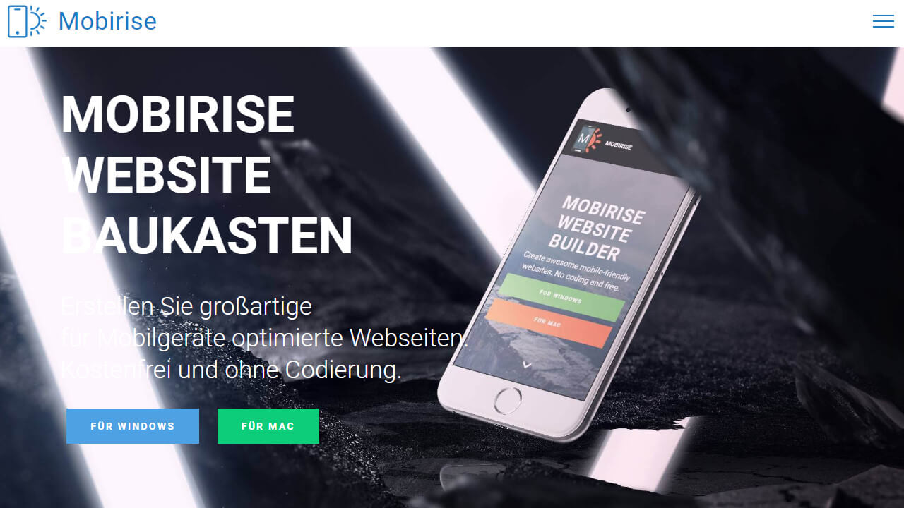 Mobirise Website-Baukasten