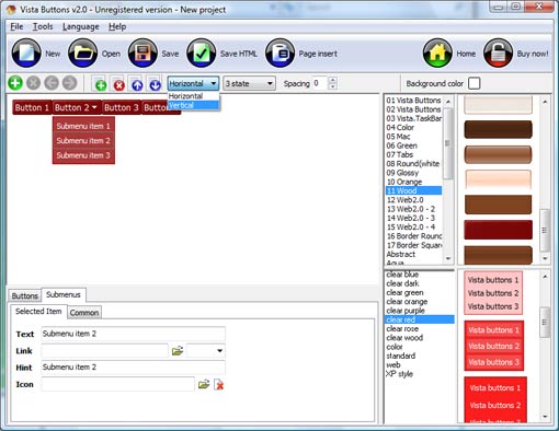 Jsp Menu Bar Sample Code ScreenShot